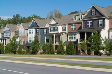 Row of townhomes